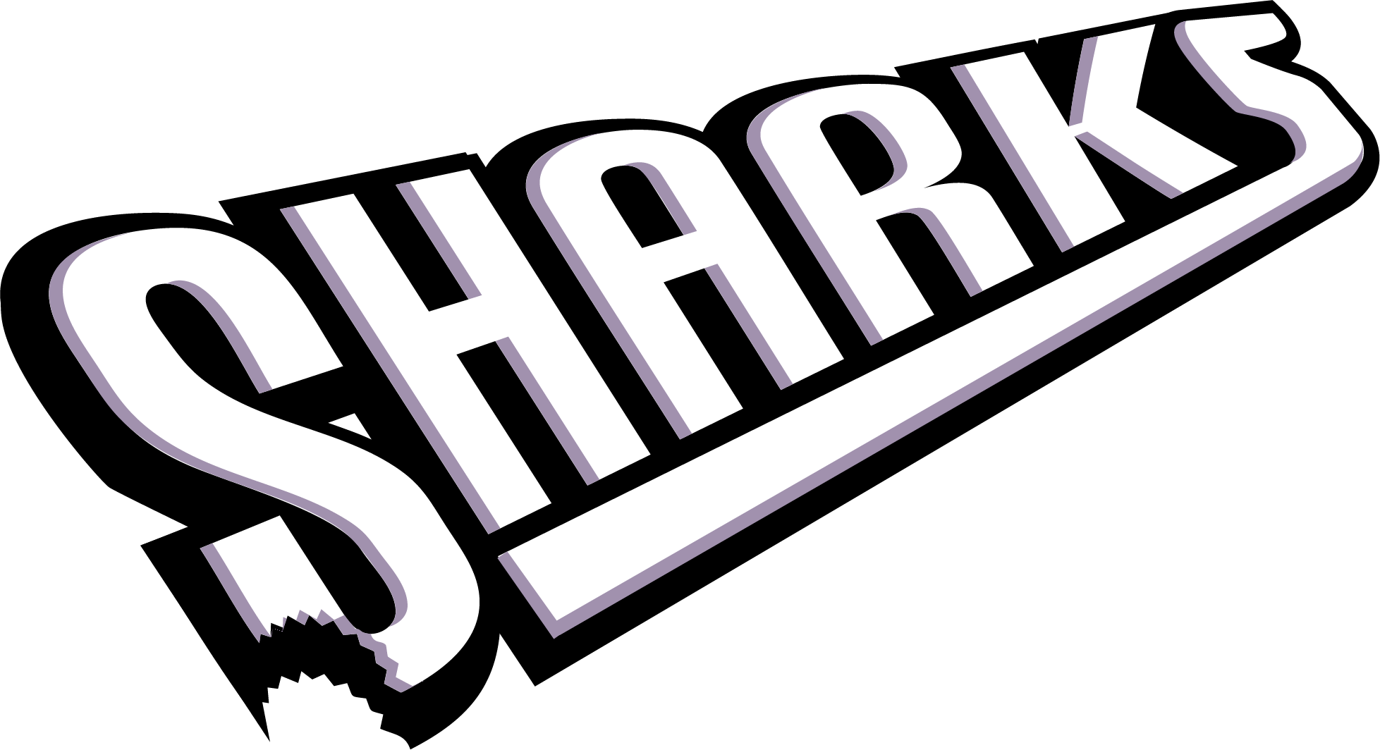 Sharks Basketball Logos - Shark Basketball Logo Png Clipart (1957x1064), Png Download