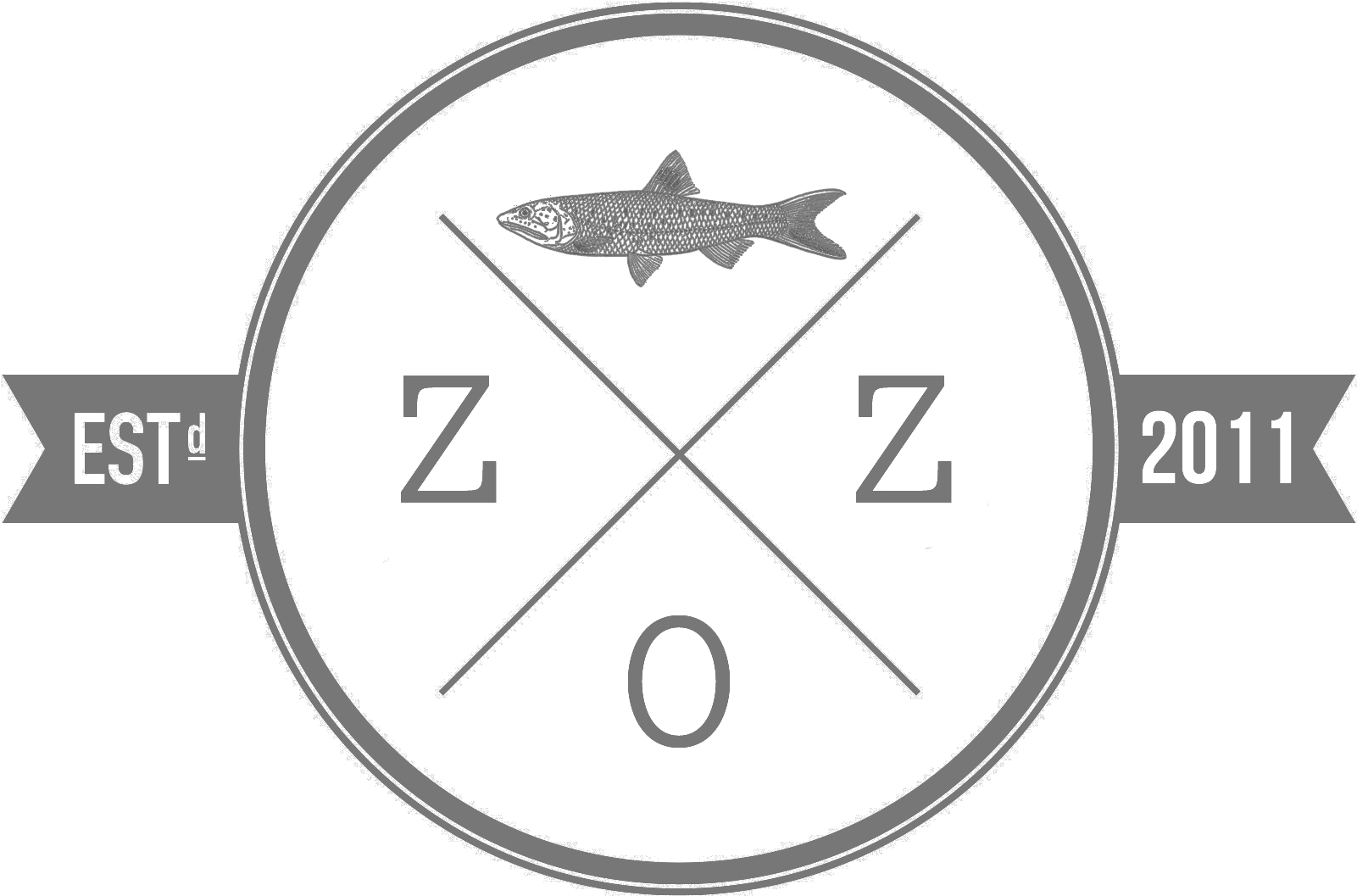 Hipster Circle Cross Logo , Png Download - Fly Fishing Shop Logo Clipart (1601x1057), Png Download