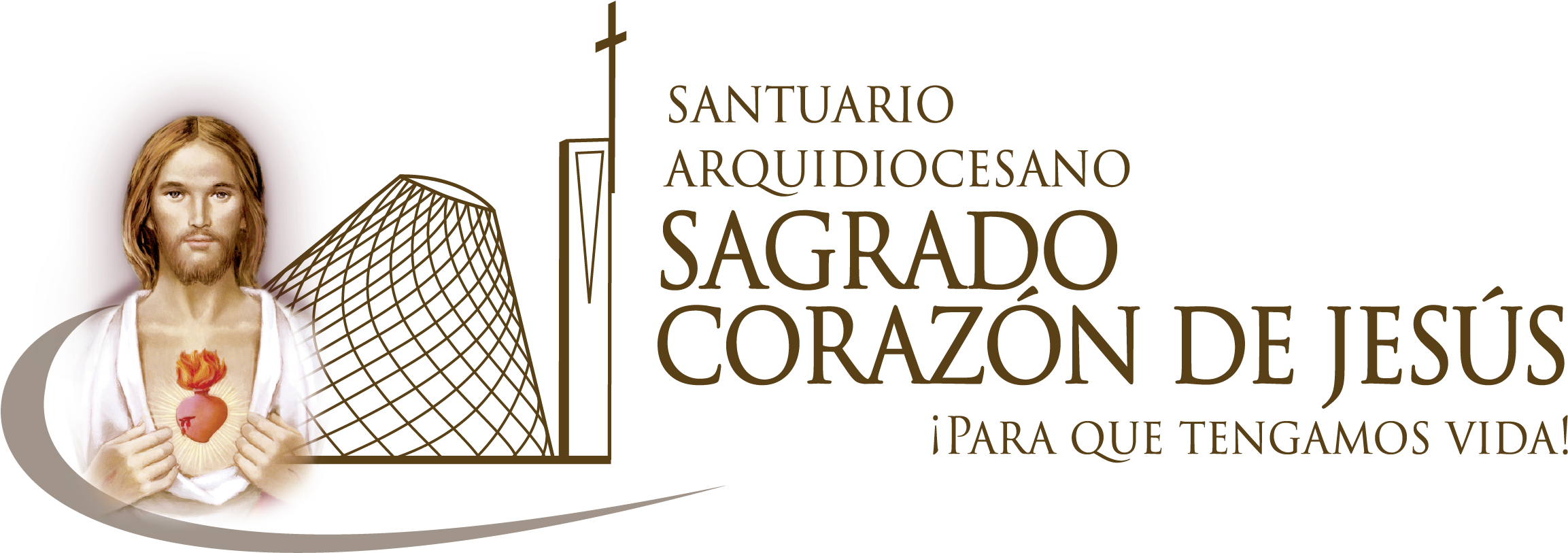 Santuario Sagrado Corazón De Jesús - Net Clipart (2371x864), Png Download