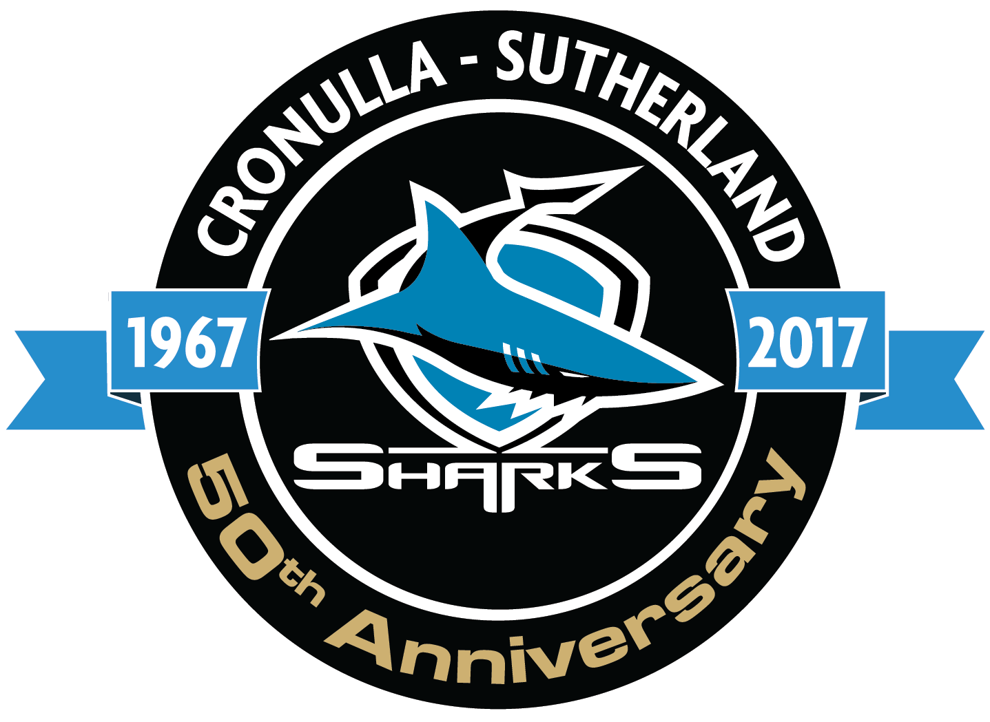 Sharks Logo - Cronulla Sharks Clipart (1437x1049), Png Download