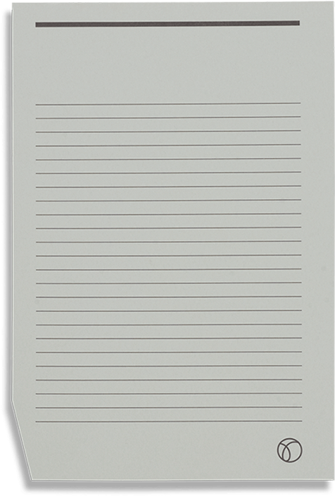 A Bundle Of A5 Sized Paper With Grey Coloured Ruled - Wood Clipart (1000x1000), Png Download