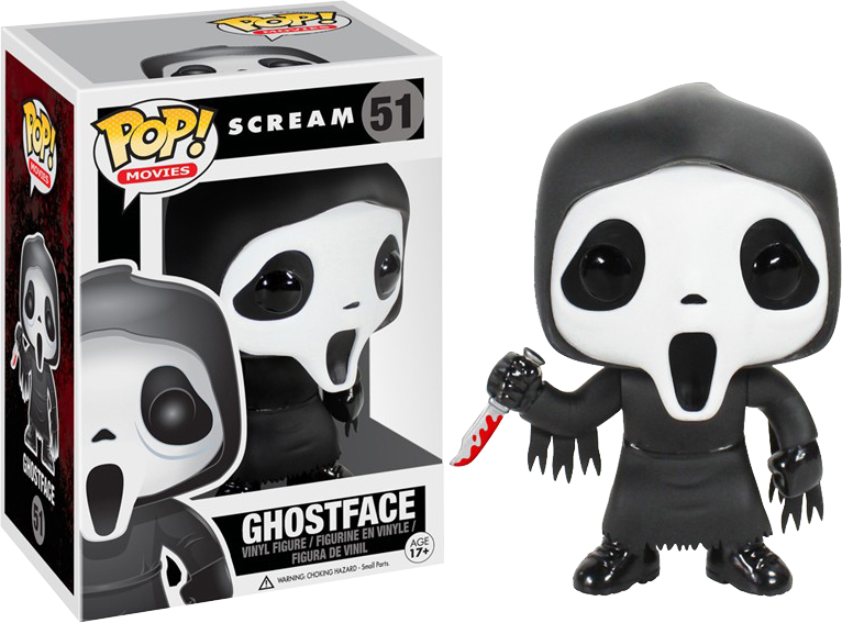 Ghostface Pop Vinyl Figure - Scream Funko Pop Clipart (766x567), Png Download