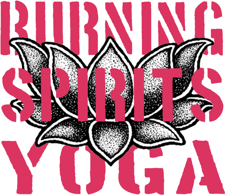 Burning Spirits Yoga Logo Block Pink Lotus - Blaq Clipart (904x787), Png Download