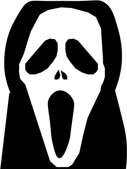 Scream Face Png - La Cara De Scary Movie Clipart (600x600), Png Download
