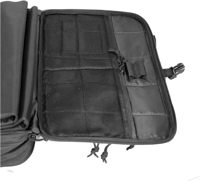 Ballistic Protection In A Briefcase That Unfolds Into - Leather Clipart (800x765), Png Download