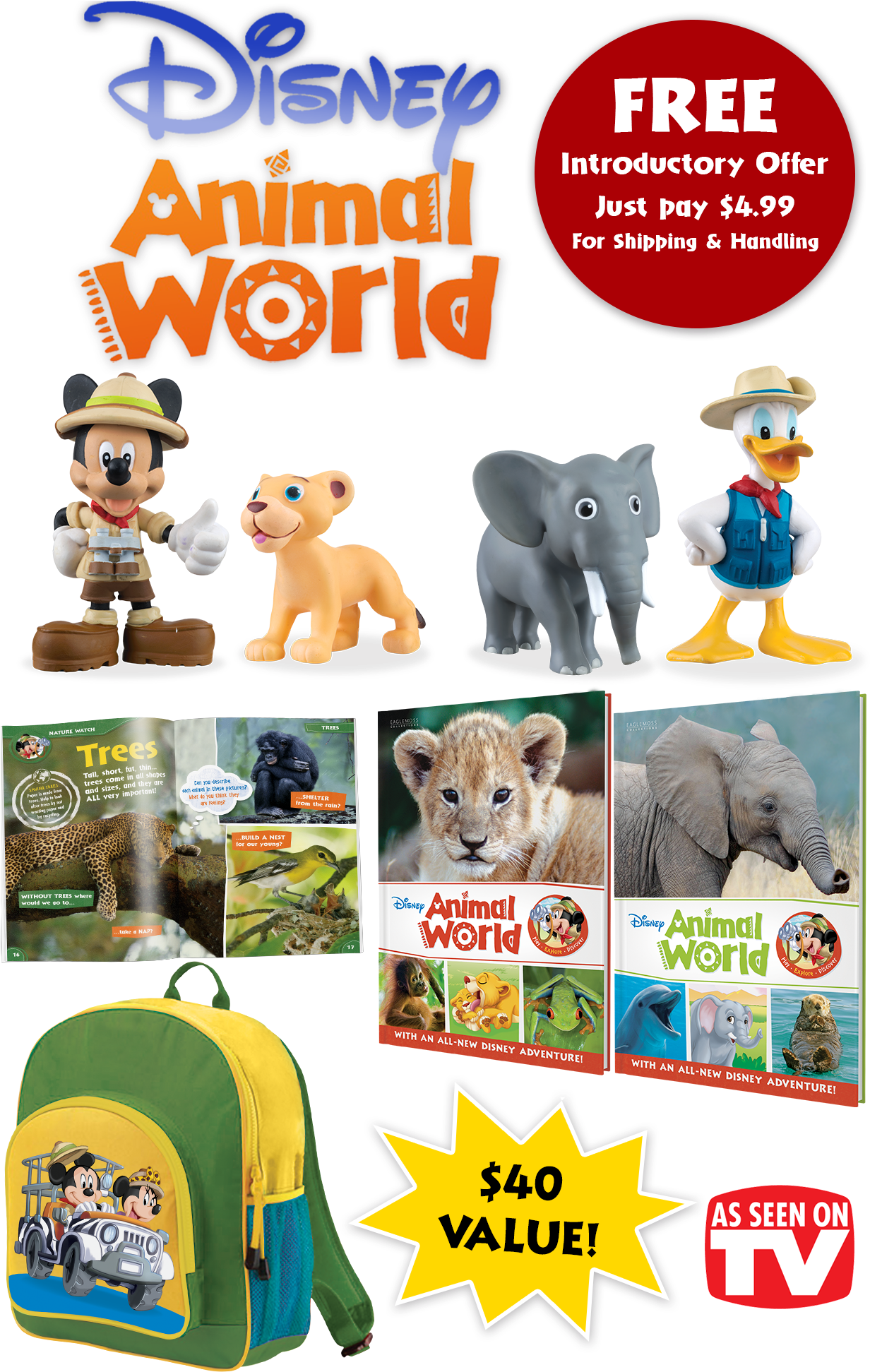 Join Mickey Mouse On The Adventure Of A Lifetime - Animal Figure Clipart (1231x1950), Png Download