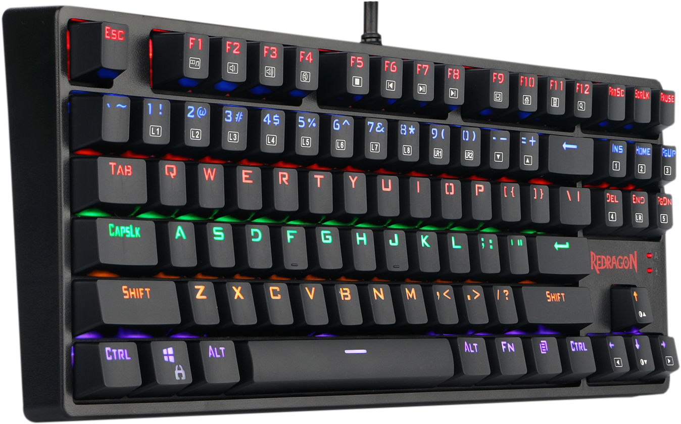 Redragon K576r Daksa Mechanical Gaming Keyboard Wired - Redragon Keyboard Clipart (1500x1500), Png Download