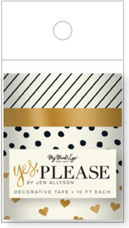 Yes Please " Washi Tape - Poster Clipart (437x774), Png Download