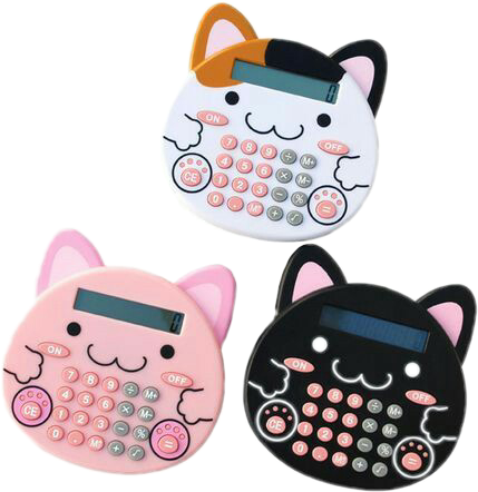 #calculator #calculadora #kawaii #cats #catlove - Cosas Kawaii Utiles Escolares Clipart (429x442), Png Download