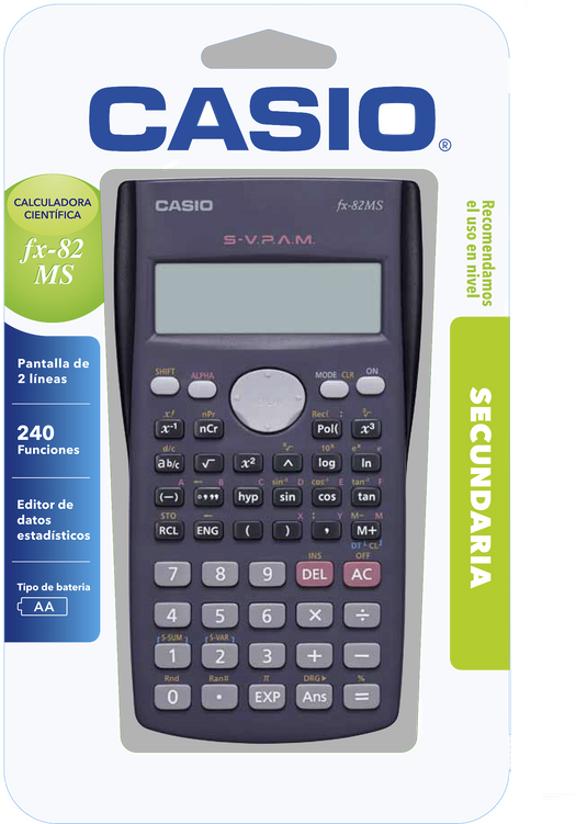 Nombre Del Producto - 82 Ms Scientific Calculator Clipart (750x750), Png Download
