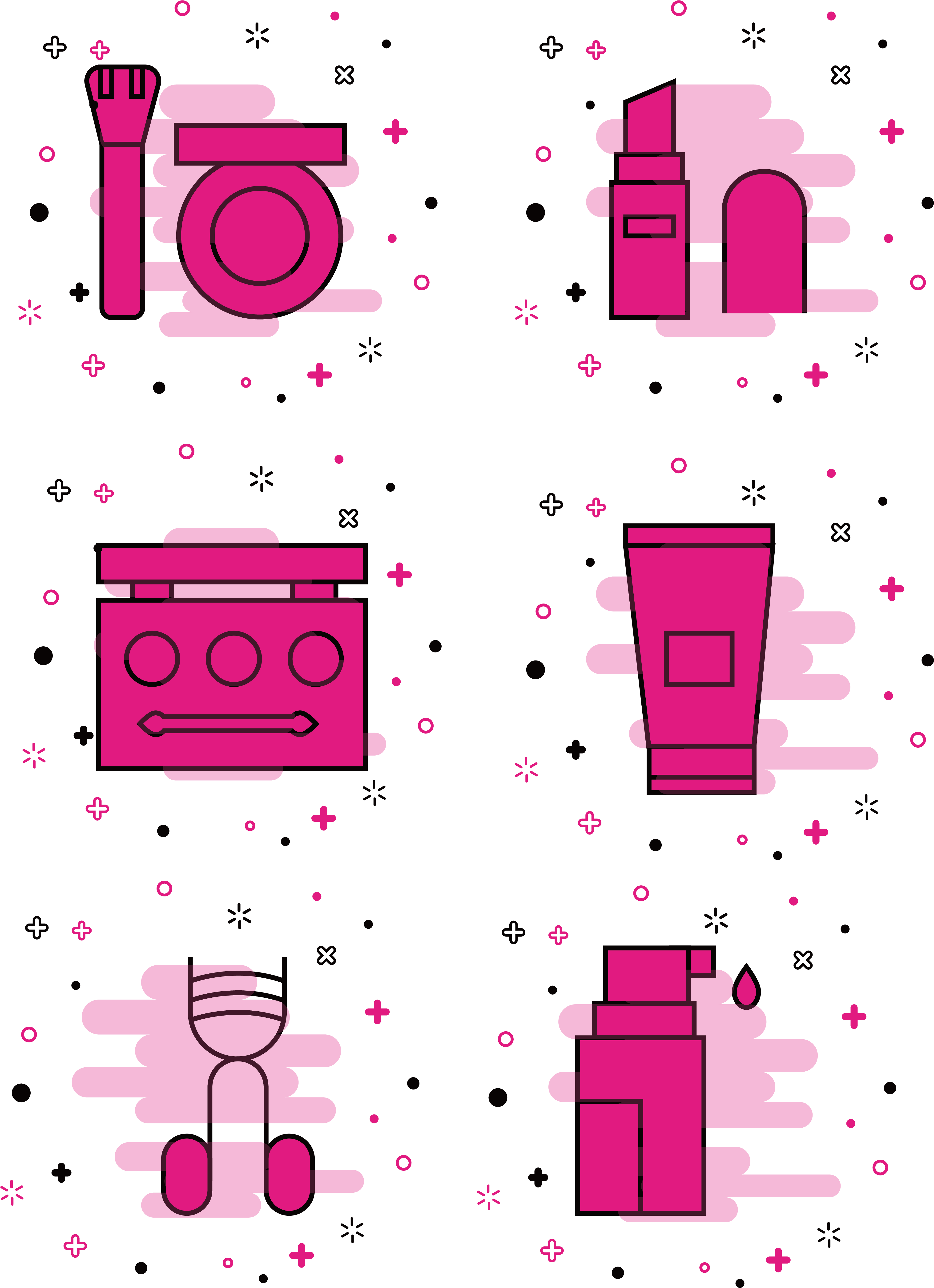 Mbe Style Lifestyle Products Commercial Icon Elements Clipart (4267x5705), Png Download