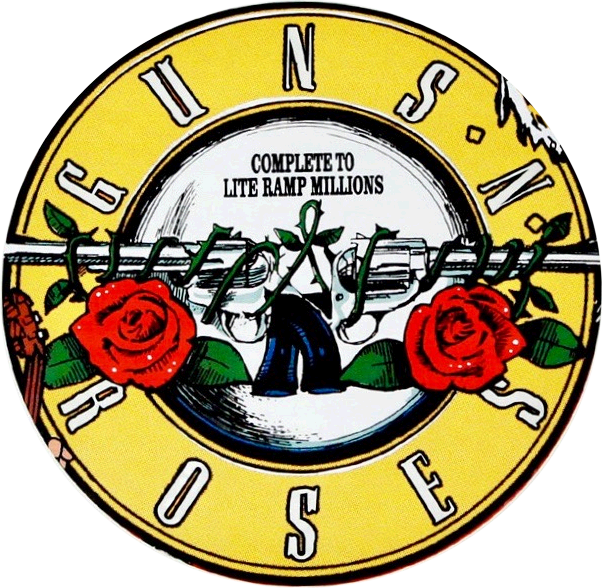Guns And Roses Clipart (602x588), Png Download