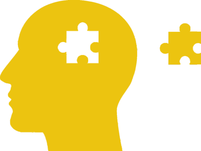 Brain-silhouette - Top Of Mind Clipart (650x489), Png Download