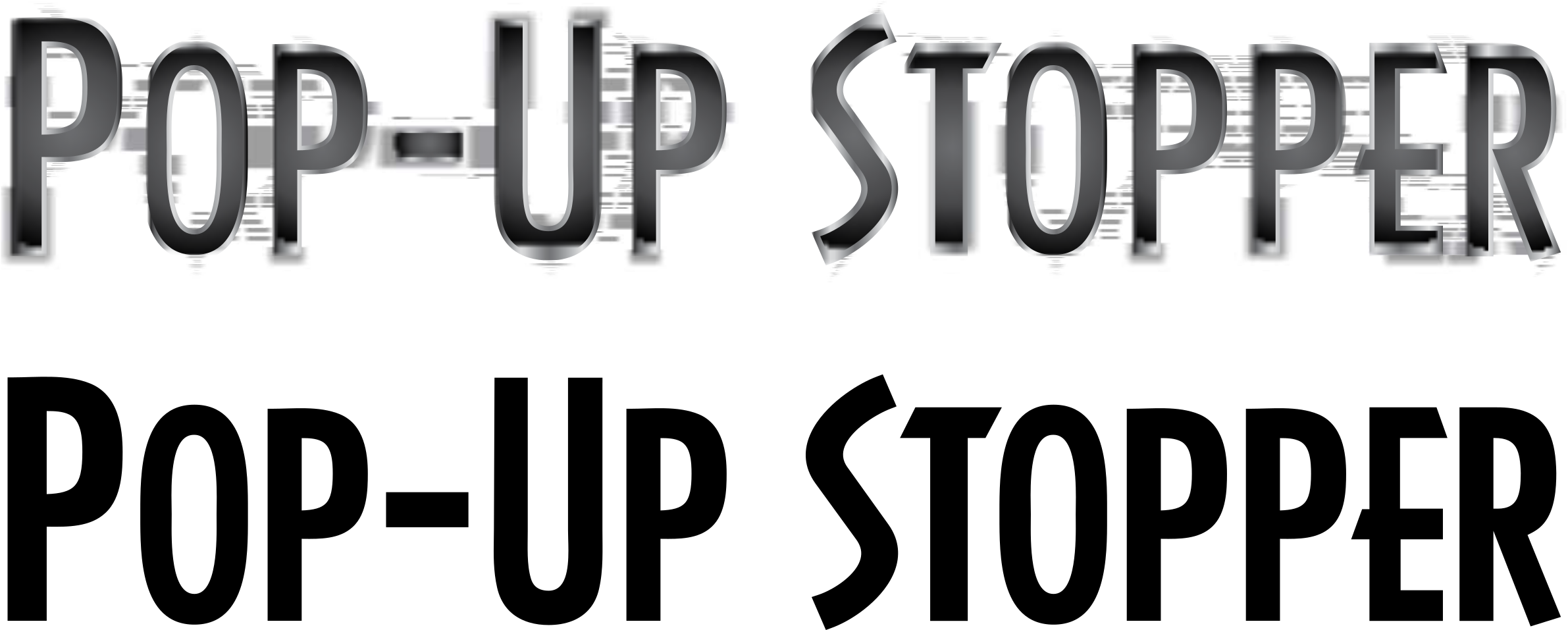 Popup Stopper Logo Png Transparent - Digital Clock Clipart (2400x956), Png Download