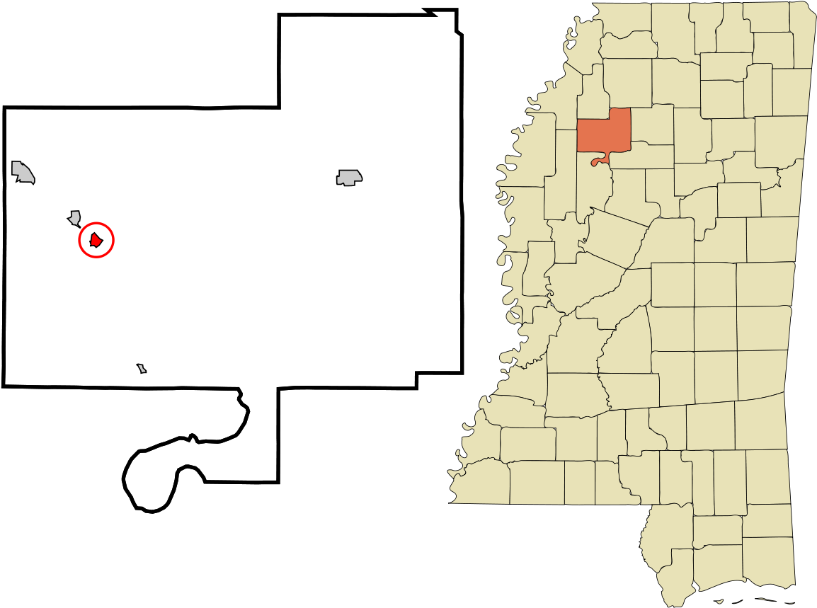 Mississippi County Map Luxury Webb Mississippi - Tallahatchie County Clipart (1200x943), Png Download