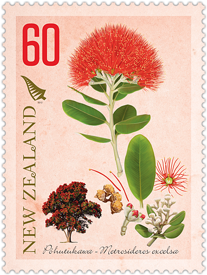 Pohutukawa - Postage Stamp Clipart (600x600), Png Download