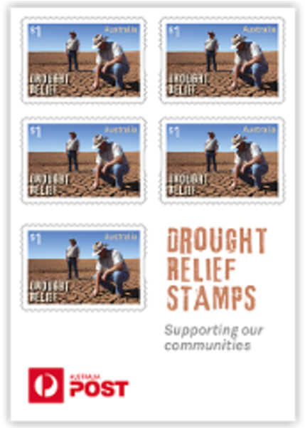 Images Of The Drought Relief Stamps Booklet Pane - Drought In Australia Clipart (800x600), Png Download