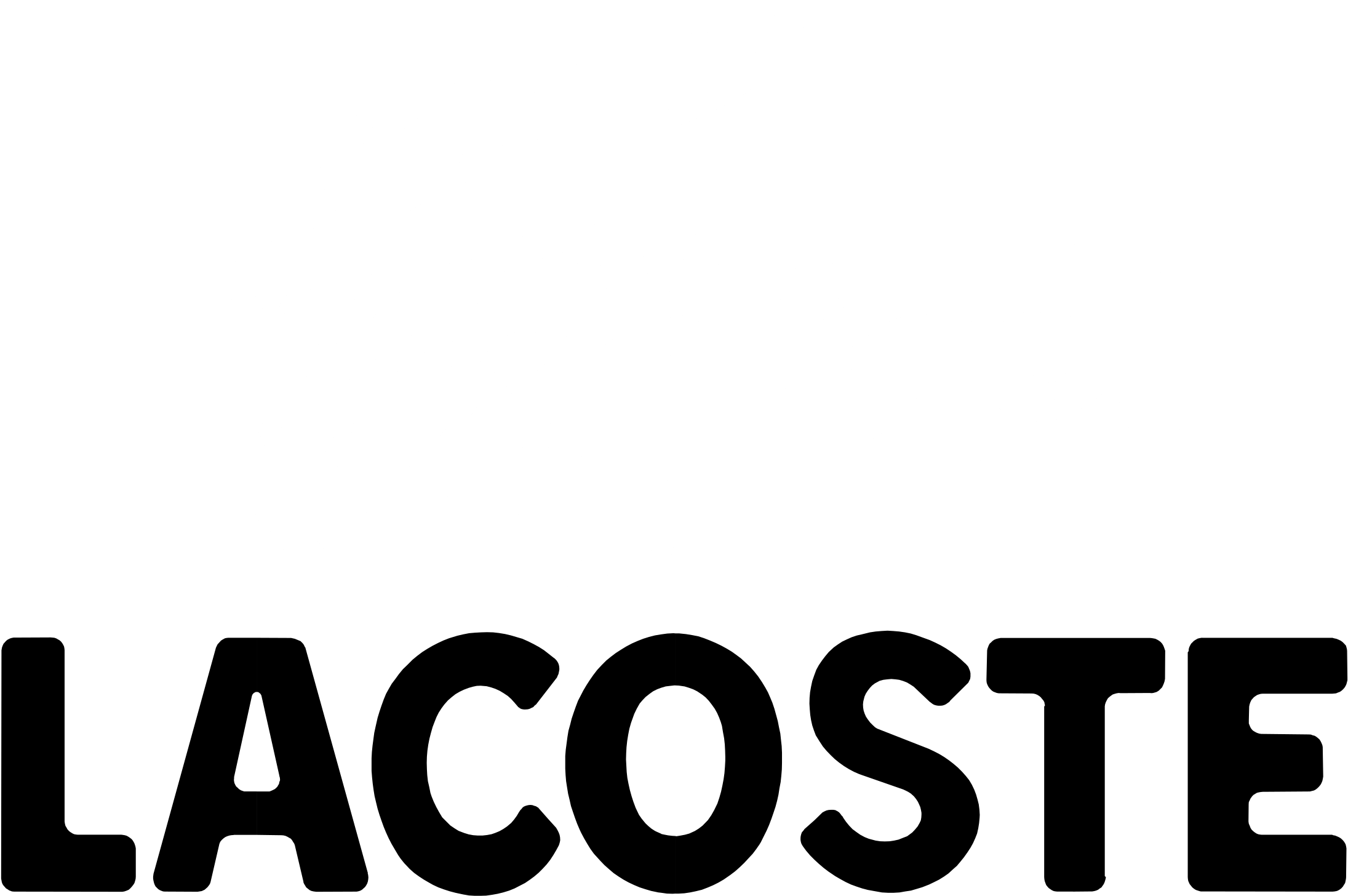 Lacoste Logo Png - Lacoste Logo White Png Clipart (2400x2400), Png Download