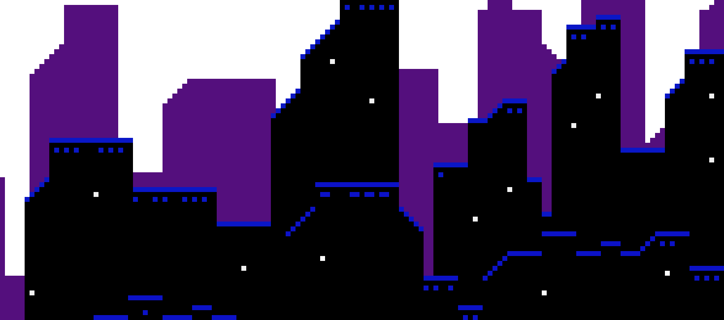 Gotham City Png - City Pixel Png Clipart (1470x650), Png Download