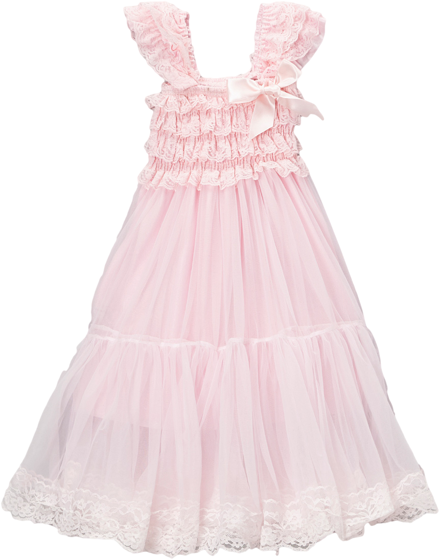 Lacoste Girls' Strappy Cotton Seersucker Dress , Png - Lace Clipart (859x1094), Png Download