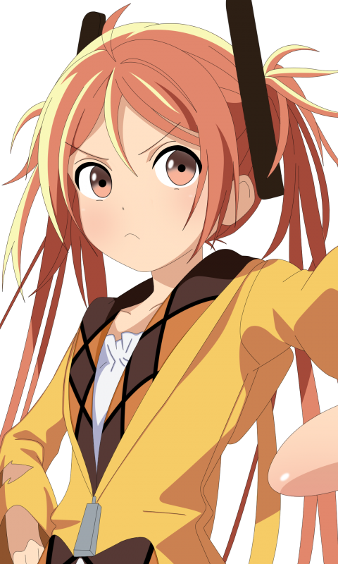 Anime / Black Bullet Mobile Wallpaper - Enju Black Bullet Clipart (480x800), Png Download