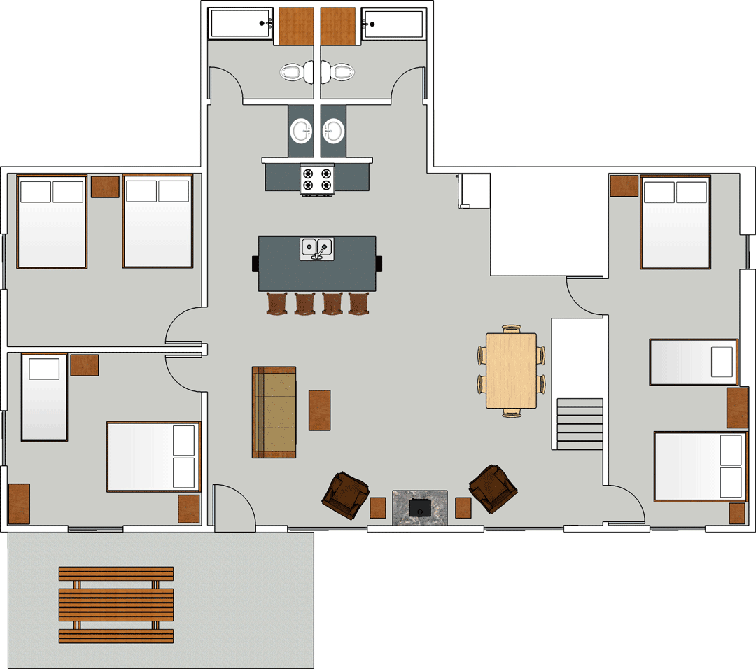 Floor Plan Clipart (1080x956), Png Download