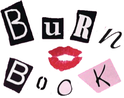 Burnbook Meangirls Pink Aesthetic Queen Freetoedit - Burn Book Cover Print Out Clipart (750x453), Png Download