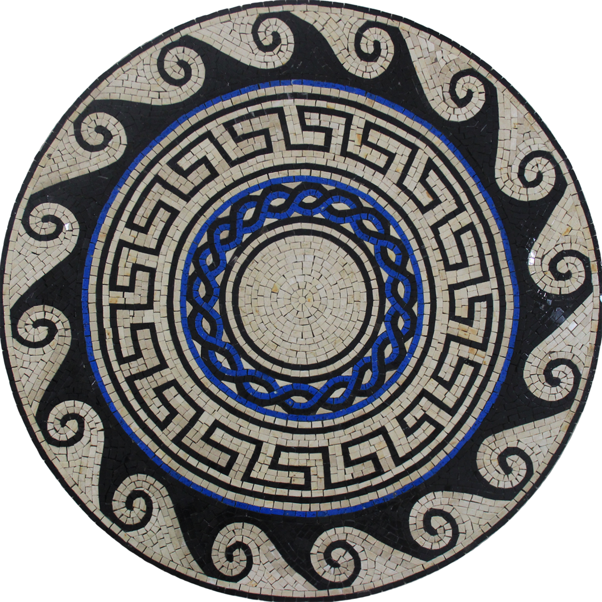 Waves And Greek Keys Pattern Natural Bathroom Tile - Randolph Macon Academy Logo Clipart (1200x1200), Png Download