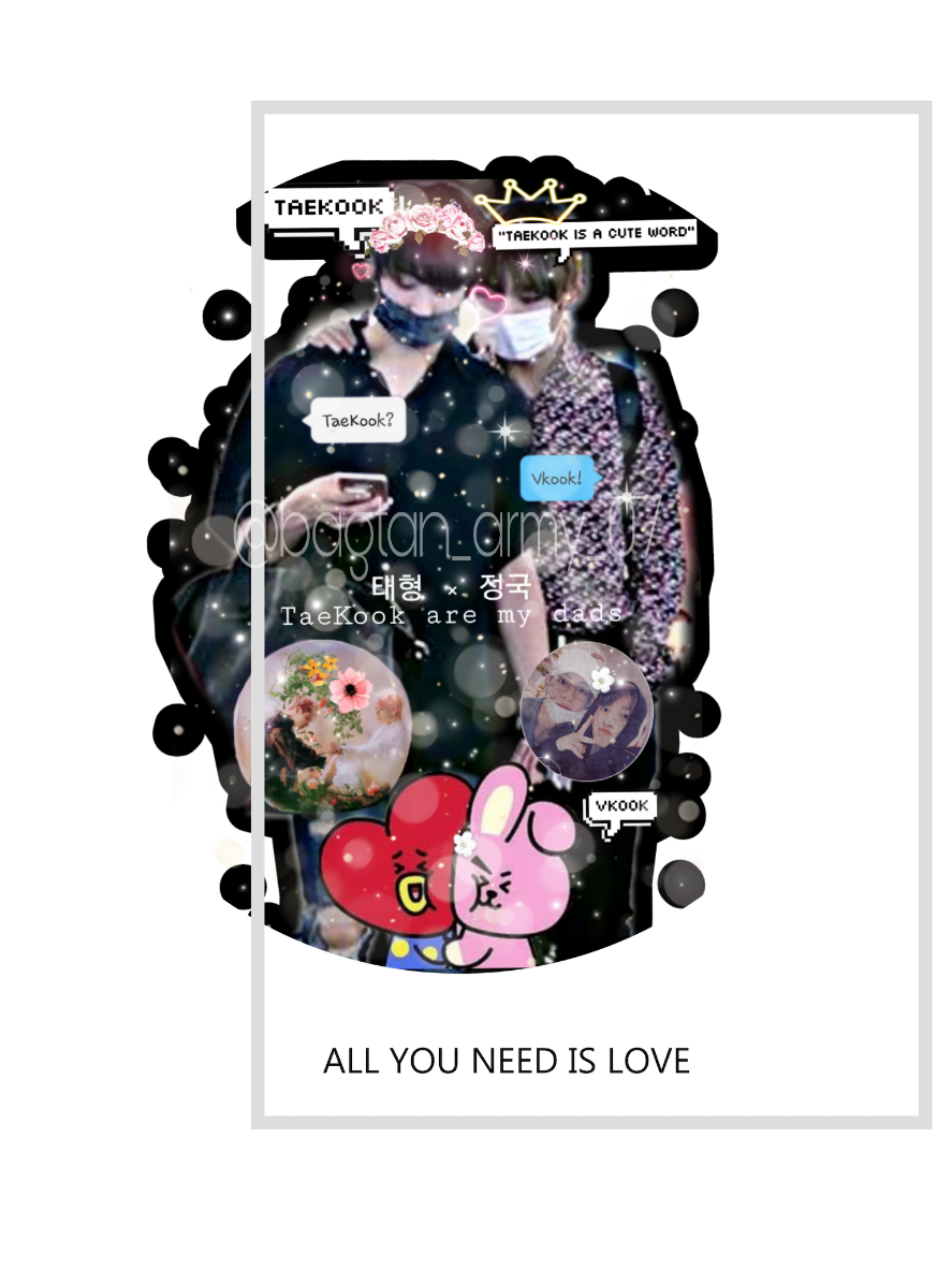 Vkook Bts Sticker - Poster Clipart (887x1182), Png Download