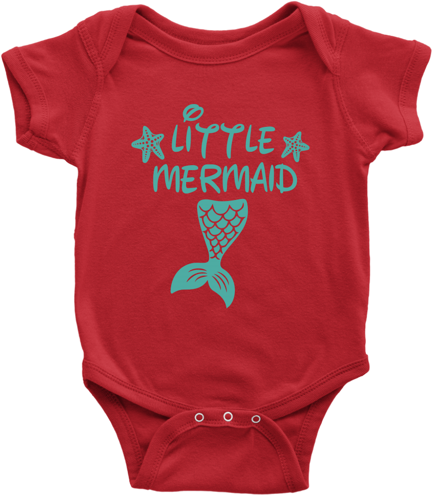 Baby Little Mermaid Png - Karl Marx Baby Clothes Clipart (868x995), Png Download