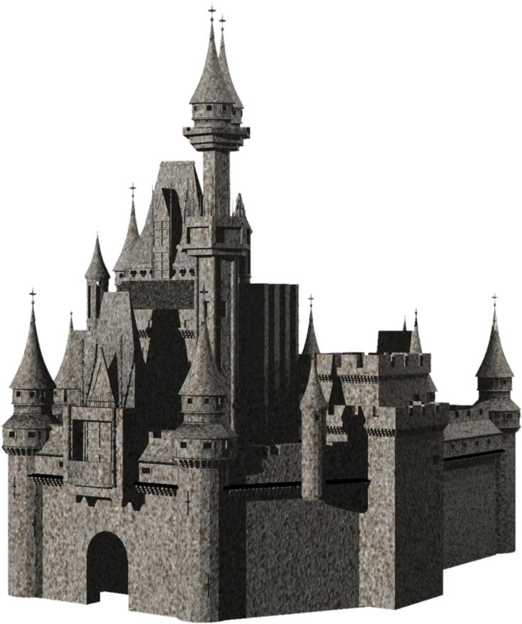3d Castle Png Clipart (855x934), Png Download