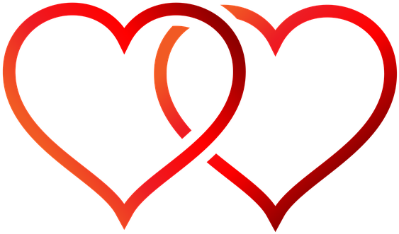 Heart, Gradient, Transparent Background, Love - Clipart Marriage Transparent Background - Png Download (640x640), Png Download