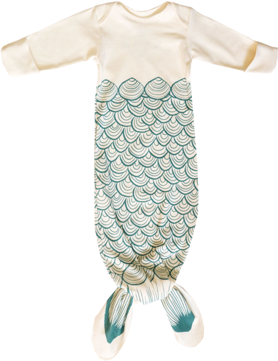 Electrik Kidz Knotted Gown Mermaid - Pattern Clipart (960x720), Png Download