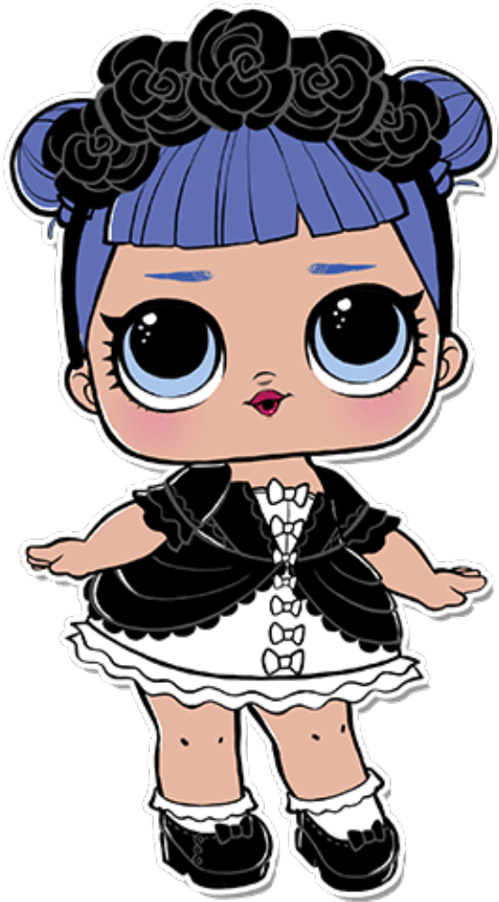 Bonecas Lol Serie 2 Cosplay Club Midnight Png - Lol Midnight Coloring Page Clipart (840x1146), Png Download