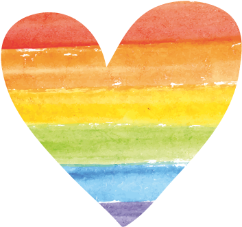 Filterlove Heart , Gay Rainbow - Gelatin Dessert Clipart (1080x1920), Png Download