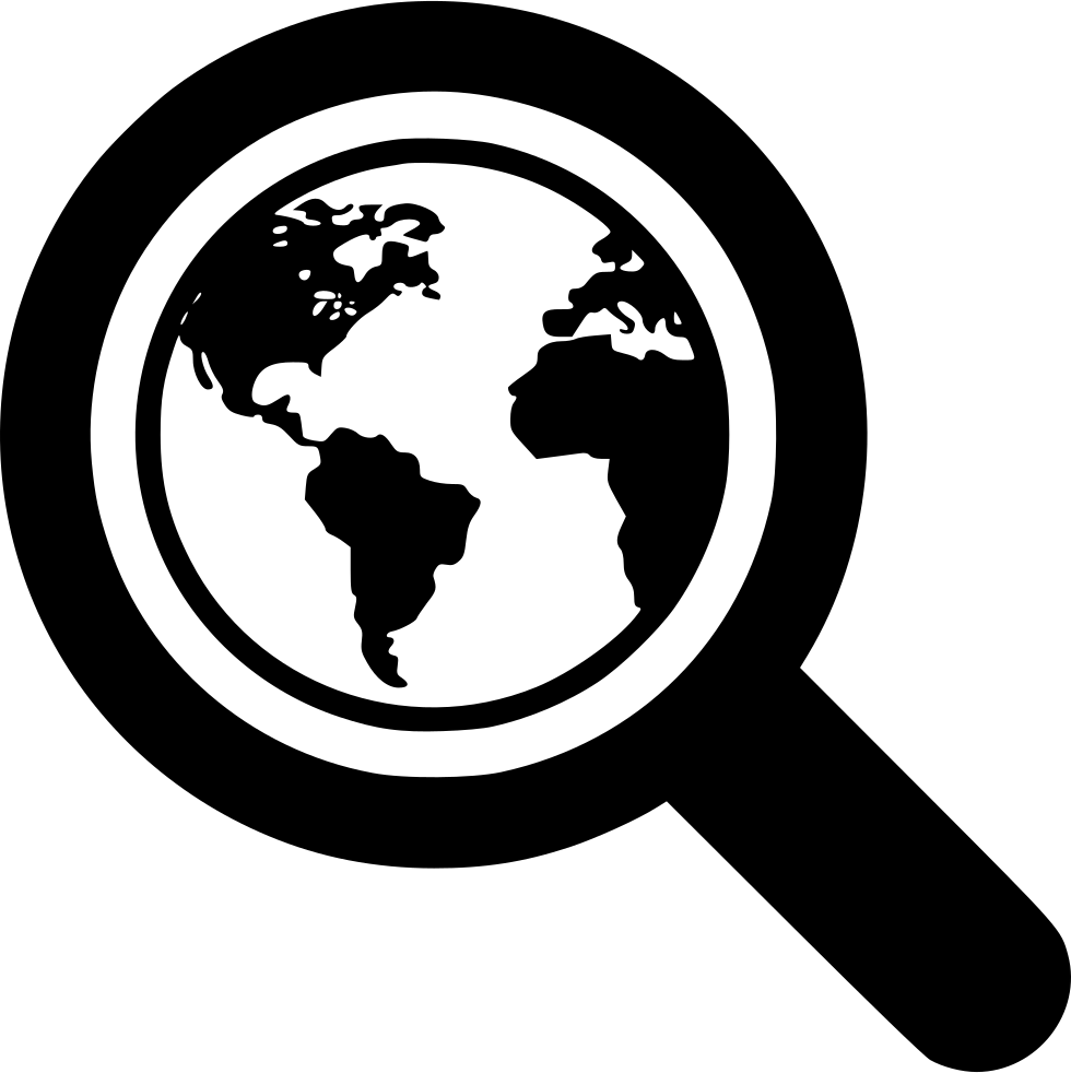 Png File Svg - Earth Globe Globe Black And White Clipart Transparent Png (980x982), Png Download