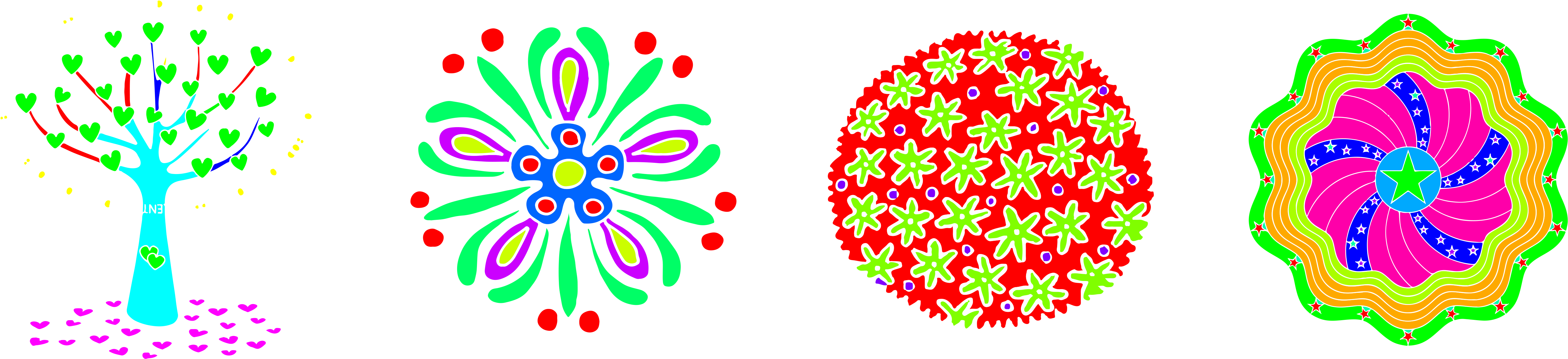 Common Groupings Pattern Clipart (5486x1332), Png Download