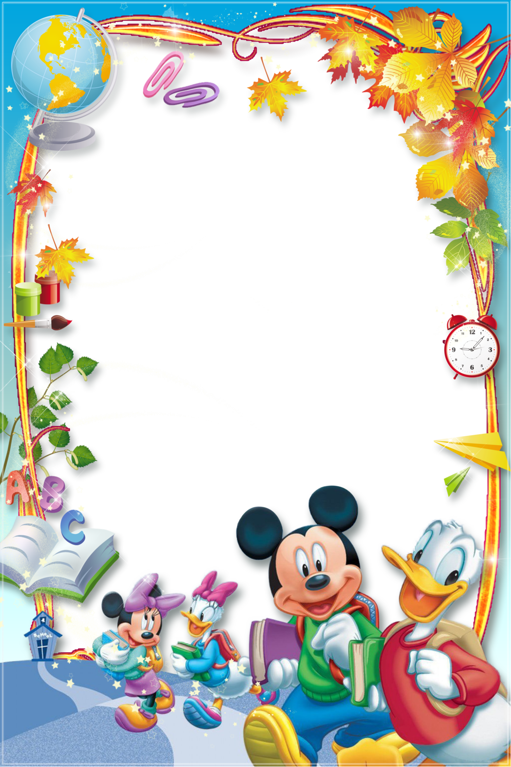 Hľadať Googlom Disney Photo Frames, Disney Frames, - Mickey Mouse Border Designs Clipart (1024x1536), Png Download