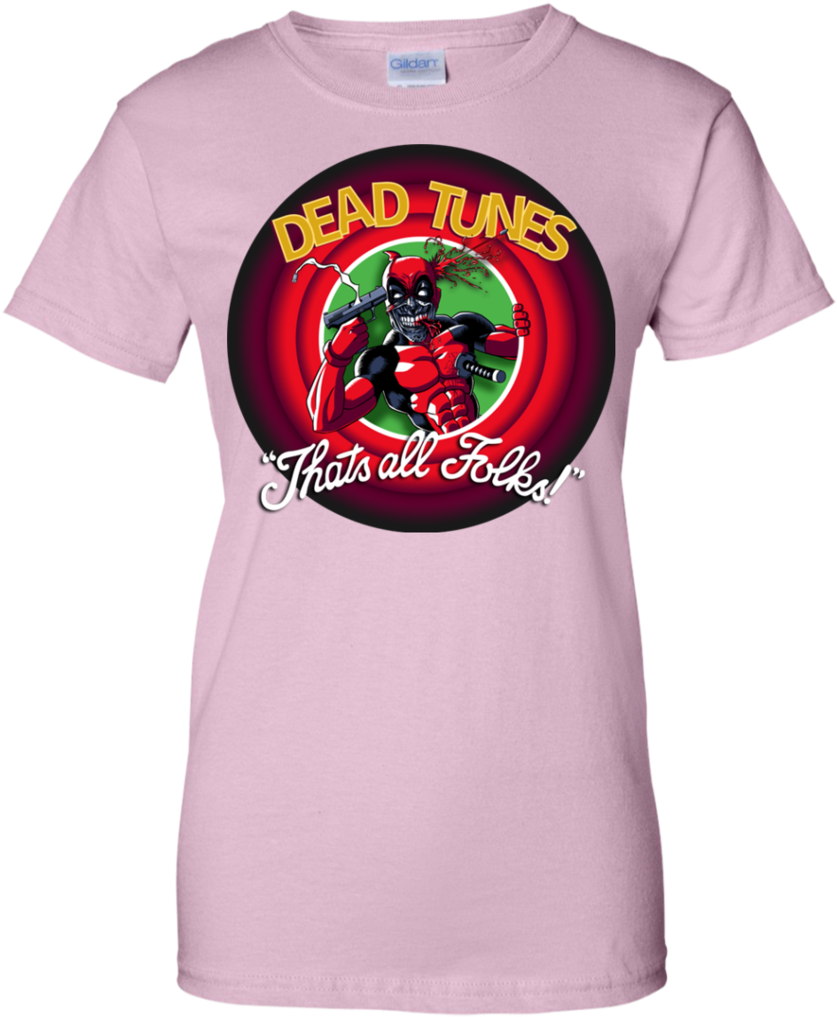 Deadpool Thats All Folks Looney Tunes T Shirt & Hoodie - Deadpool That's All Folks Clipart (837x1017), Png Download