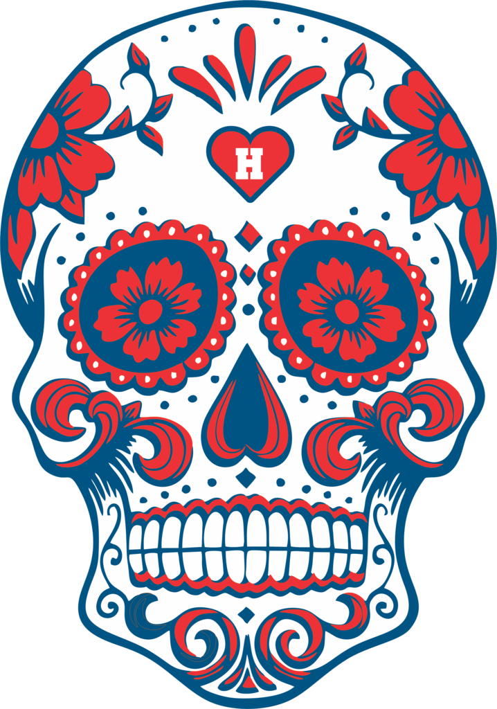 Houston Football Sugar Albb Blanks - Chicago Cubs Sugar Skull Clipart (718x1024), Png Download