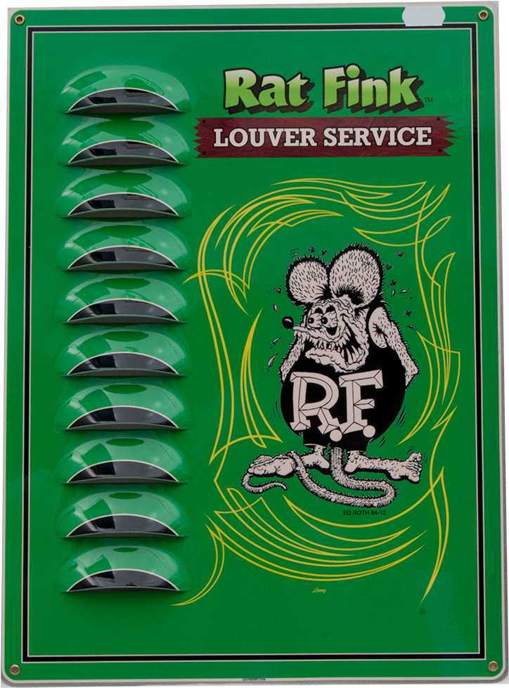 Rat Fink Rat Fink Louvered Tin Sign - Rat Fink Clipart (800x1041), Png Download