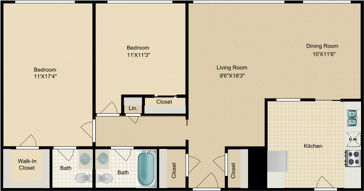 Archway-astor Place - Floor Plan Clipart (750x750), Png Download