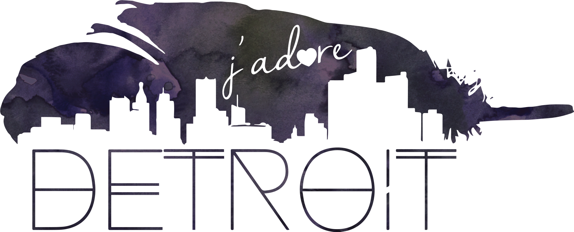 J'adore Detroit - Welcome To The Detroit Clipart (1987x804), Png Download