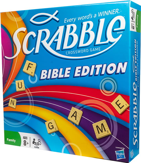 Scrabble Bible Edition Board Game - Scrabble Nhl Clipart (600x600), Png Download