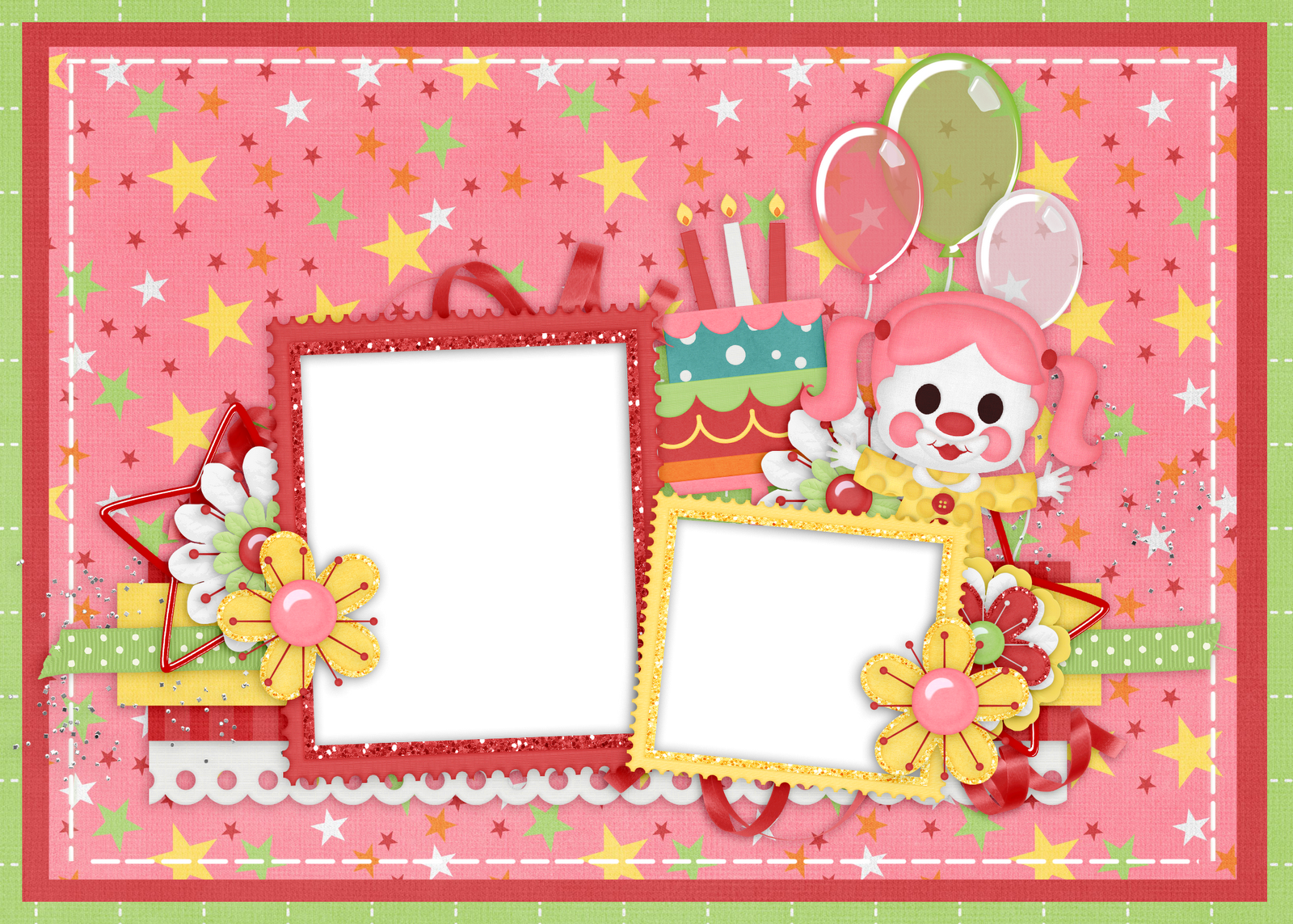 Molduras Png Para Fotos De Aniversário - Birthday Clipart (1600x1143), Png Download