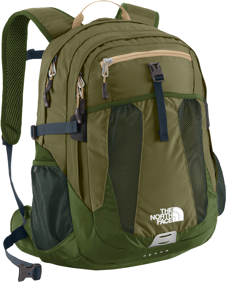 The North Face Recon Burnt Olive Green Green North Face Recon Backpack Clipart Large Size Png Image Pikpng