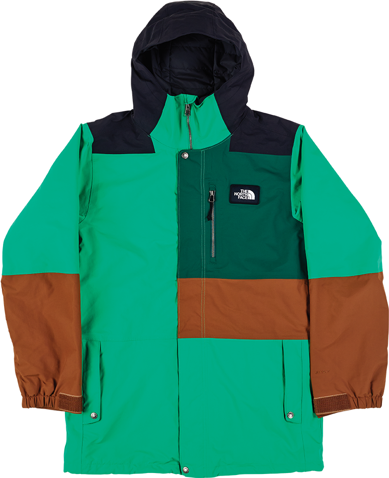The North Face Dubs Insulated Snowboard Jacket - North Face T Dubs Jacket Green Clipart (1000x1000), Png Download