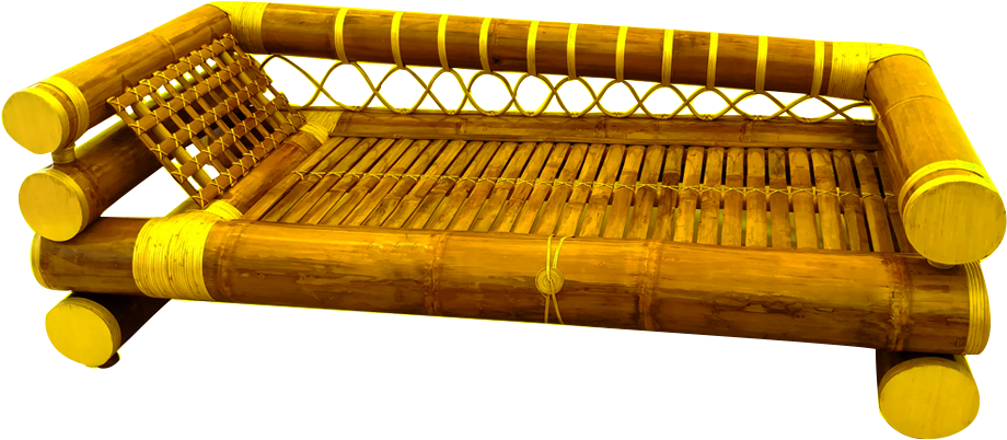 Low Height Bamboo Lounge - Studio Couch Clipart (1000x1000), Png Download
