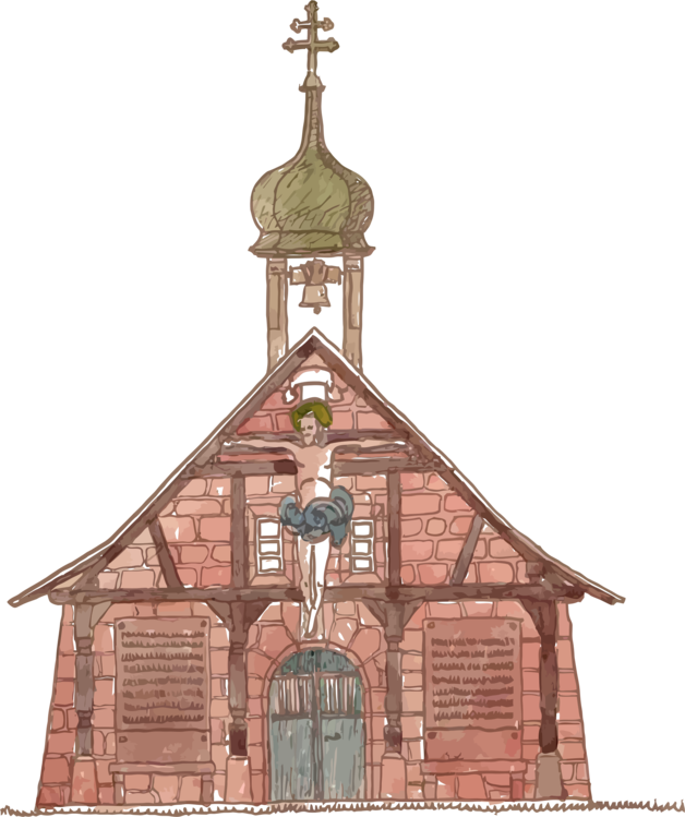 Christian Church Line Art Drawing Christianity - Steeple Clipart (628x749), Png Download