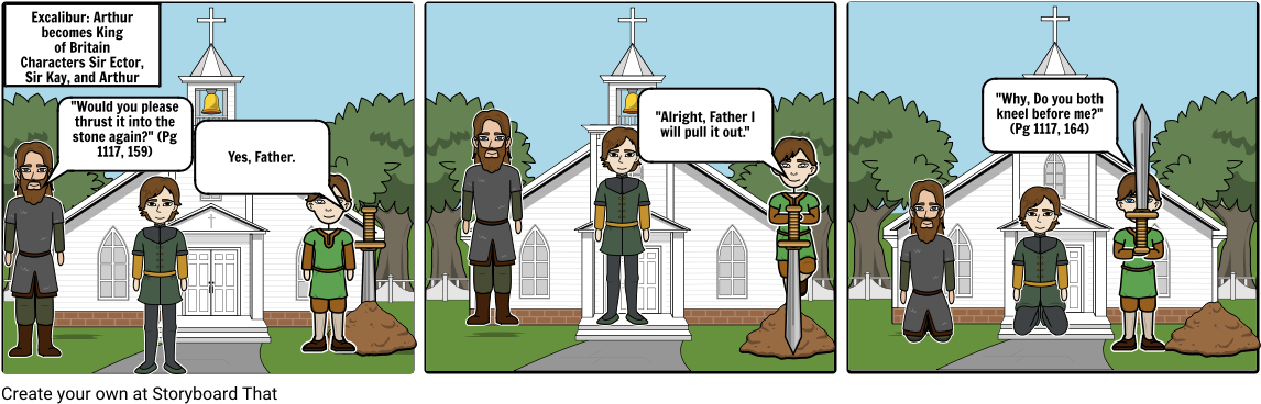 The Great Sword Of Britain - Cartoon Clipart (1164x385), Png Download